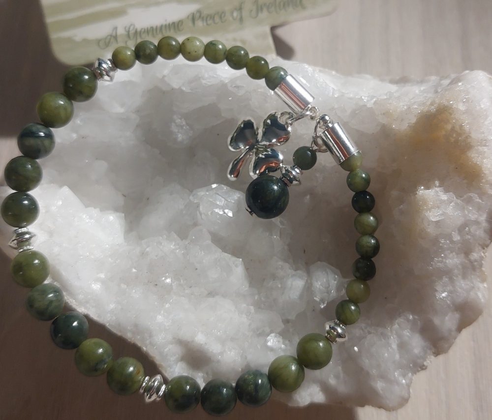 Bracelet fer à cheval trèfle