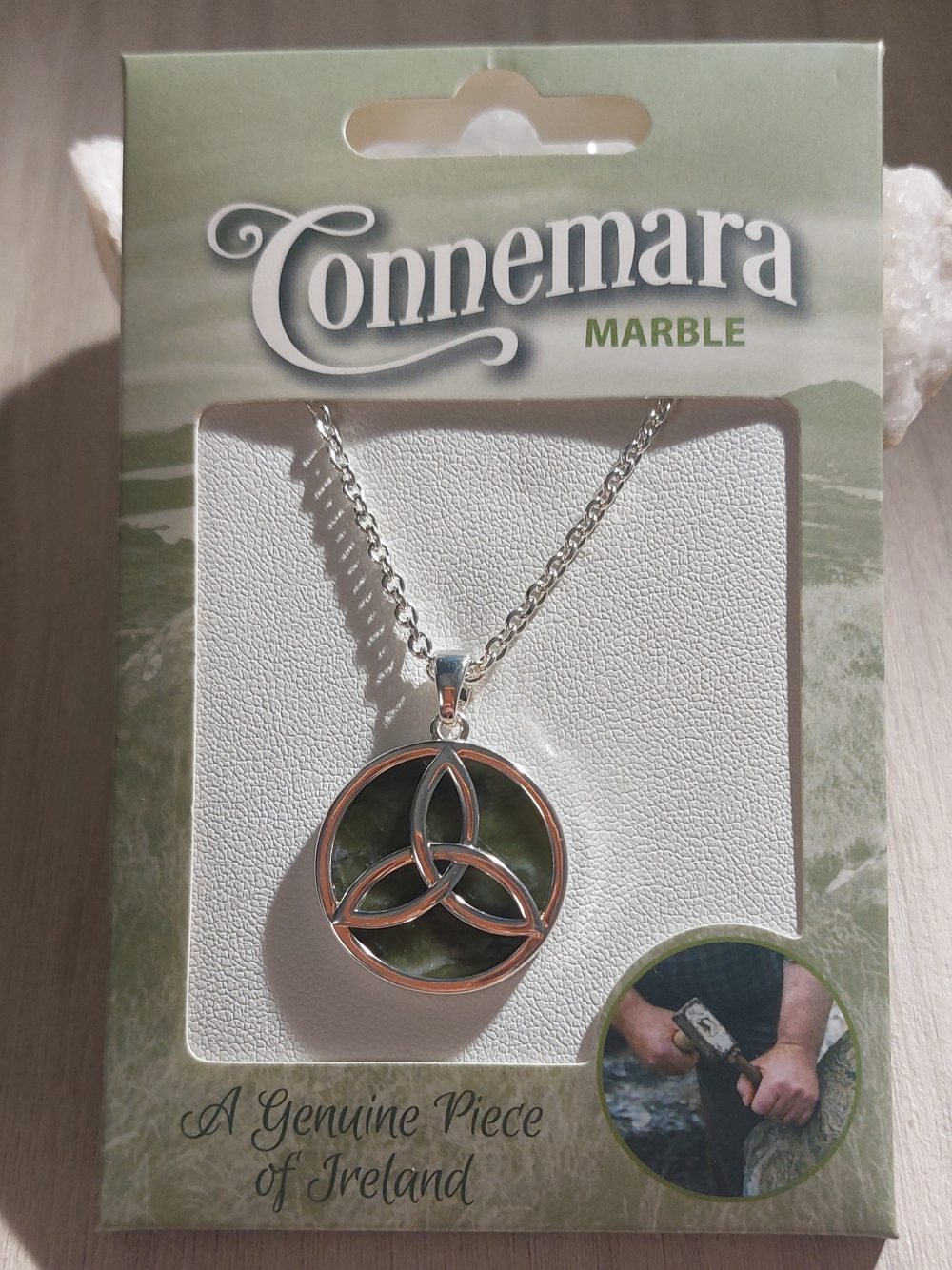 pendentif marbre du connemara - trinité
