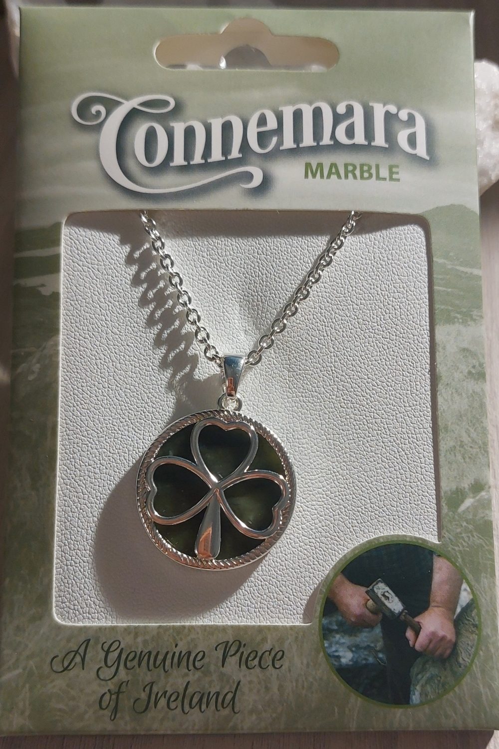 pendentif trèfle réversible