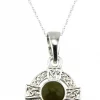 pendentif marbre du connemara - croix