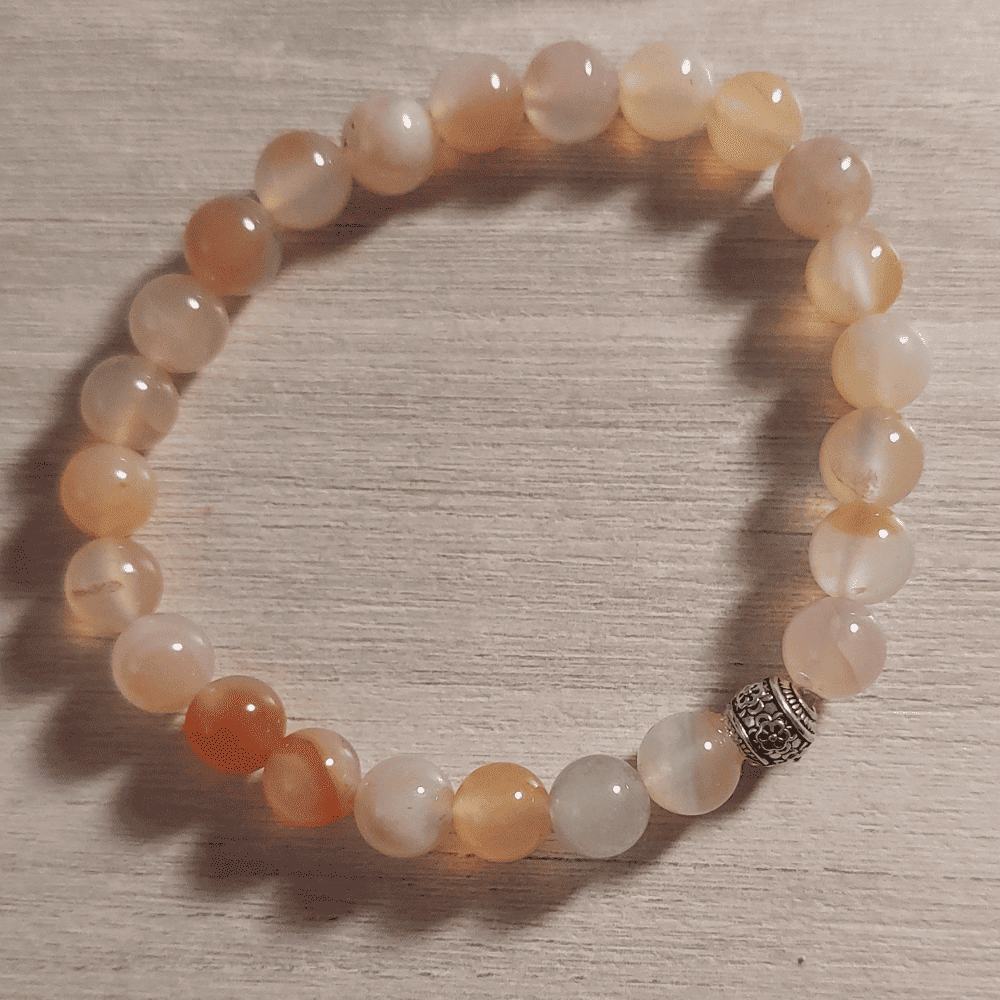 bracelet agate fleur de cerisier (taille 0)