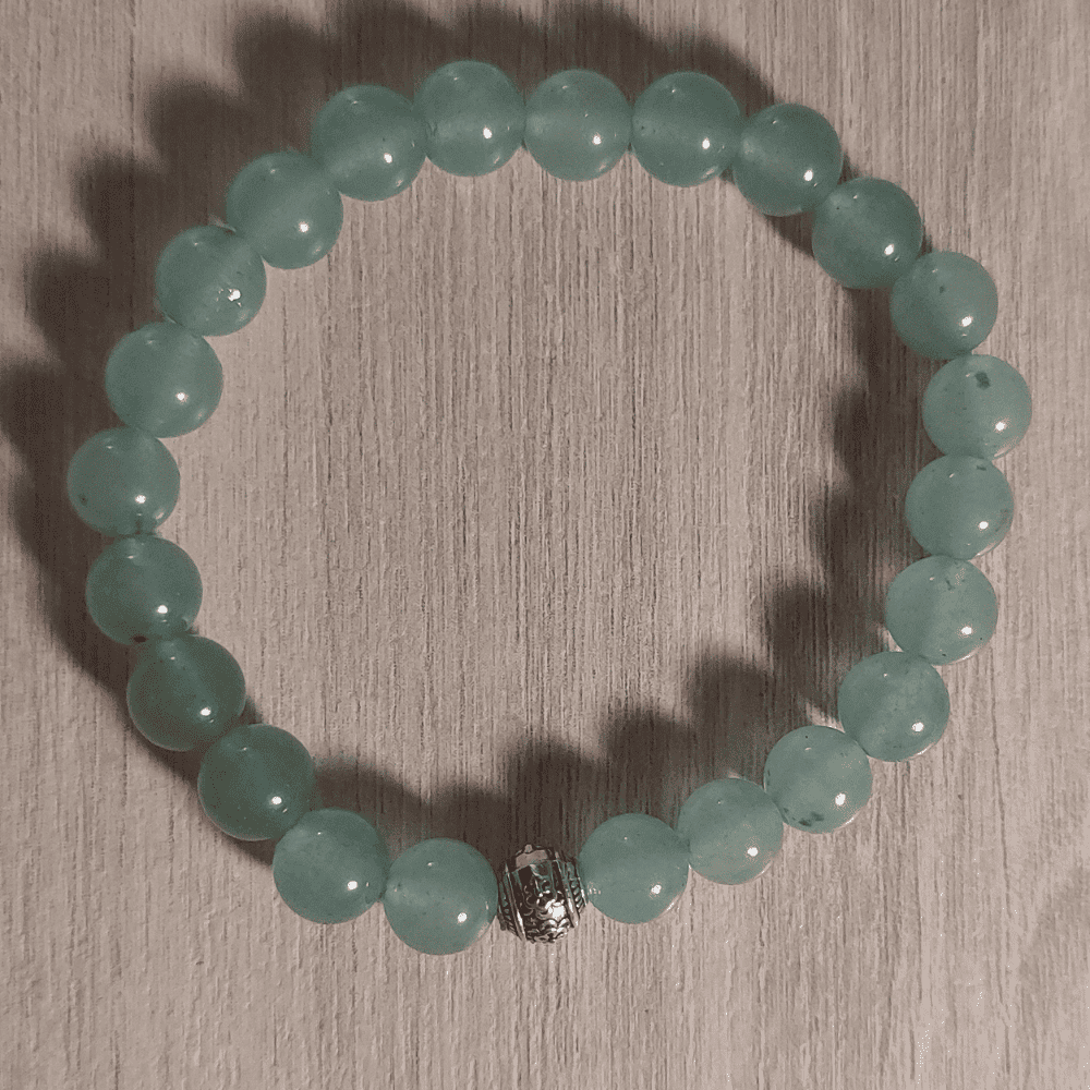 Bracelet Boule 06mm Aventurine Verte (Taille 0 enfant )