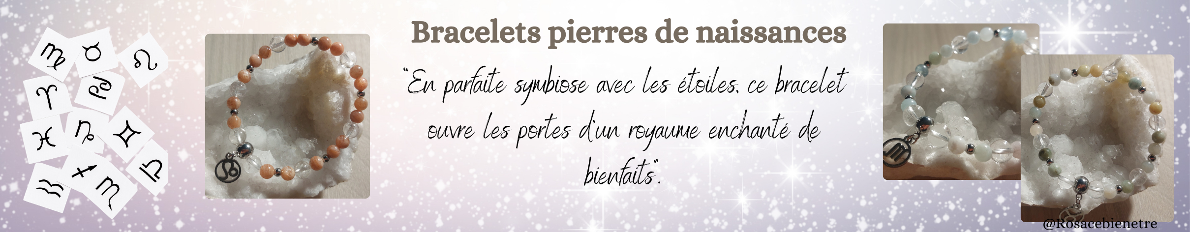 bar bracelet pierres de naissances