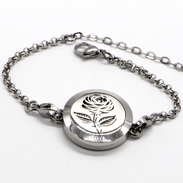 bracelet aromathérapie rose