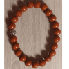 Bracelet enfant jaspe rouge (taille 0)
