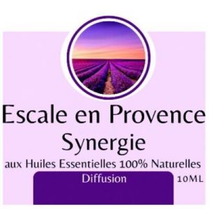 synergie huiles essentielles escale de Provence Synergie d'huiles essentielles Escale en Provence 100% pures et naturelles.