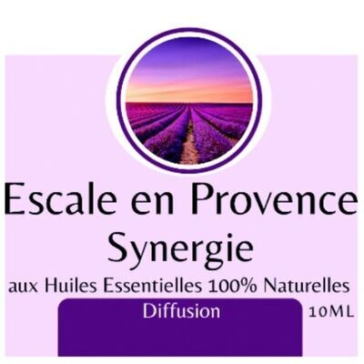 synergie huiles essentielles escale de Provence Synergie d'huiles essentielles Escale en Provence 100% pures et naturelles.