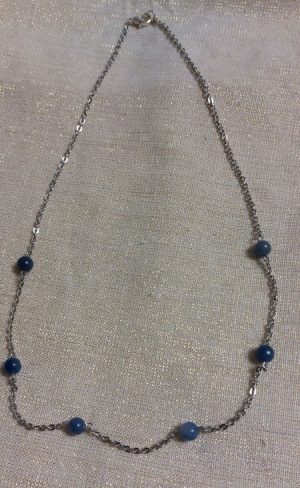 collier aventurine bleu fait main