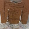 boucles d 'oreilles ange quartz rose