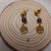 boucles d 'oreilles amethyste boucles d 'oreilles amethyste