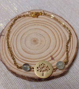 bracelet fluorine et arbre de vie