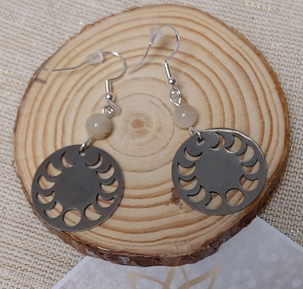 boucles d'oreilles phase lunaire