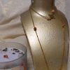 parure collier et bracelet nœud de sorcière et pierre de lune
