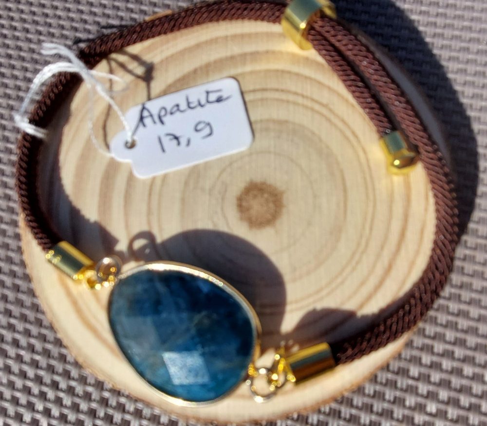 bracelet réglable apatite