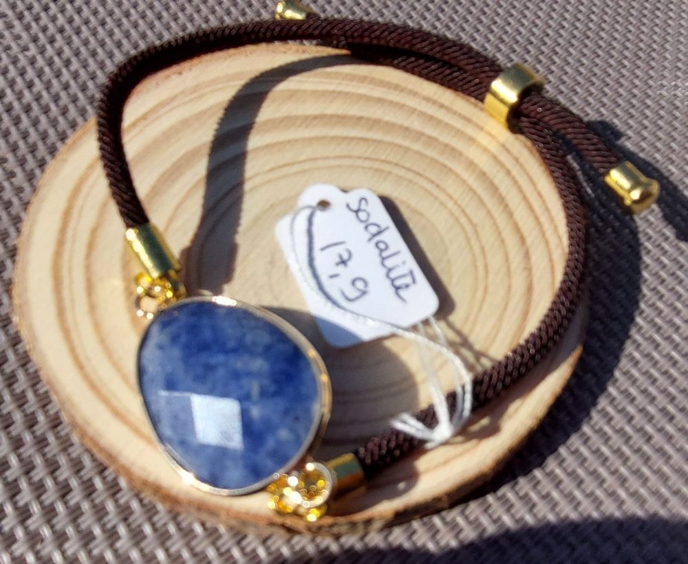fil sodalite 2 bracelet cordon sodalite
