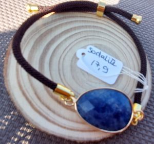 bracelet cordon sodalite