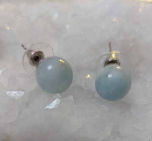 boucles d'oreilles aigue marine