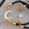 bracelet bijou fait main lune et etoile cornaline bracelet bijou fait main lune et etoile cornaline