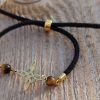 bracelet bijou fait main noeud de sorciere oeil de tigre
