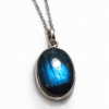 collier labradorite reflet bleu