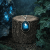 collier labradorite reflet bleu