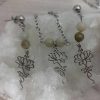collier et boucles d 'oreilles jade et lotus