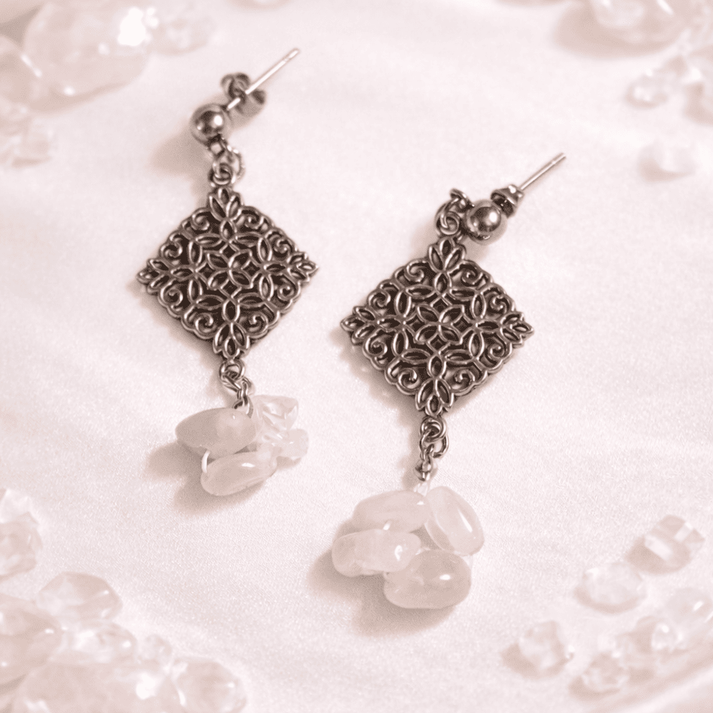 Parure “Tendresse Rosée" de Quartz Rose