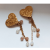 Parure Lune de miel – Pierre de lune et acier inoxydable