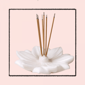 encens Parure Lune de miel – Pierre de lune et acier inoxydable