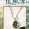 pendentif marbre du connemara - goutte