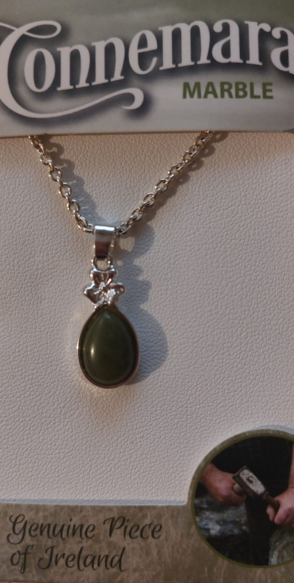 pendentif marbre du connemara - mini goutte
