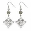 Boucles d’oreilles celtiques en labradorite Boucles d’oreilles mystiques en pierres naturelles – Collection 1 Bijoux de Sorcière