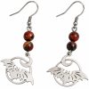 Boucles d’oreilles chauve-souris et pierres brunes Boucles d’oreilles mystiques en pierres naturelles – Collection 1 Bijoux de Sorcière