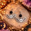 Boucles d’oreilles chauves-souris mystiques Boucles d’oreilles mystiques en pierres naturelles – Collection 1 Bijoux de Sorcière