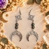 Boucles d’oreilles lunaires mystiques Boucles d’oreilles mystiques en pierres naturelles – Collection 3 Bijoux de Sorcière - grand format