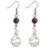 Boucles d’oreilles potion gothique violette Boucles d’oreilles mystiques en pierres naturelles – Collection 1 Bijoux de Sorcière