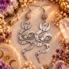 Boucles d’oreilles serpents mystiques et cristaux Boucles d’oreilles mystiques en pierres naturelles – Collection 3 Bijoux de Sorcière - grand format
