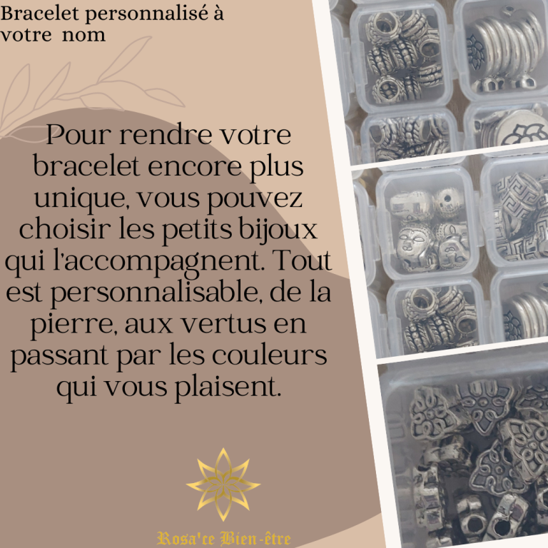 bracelet personnalisé lithothérapie 